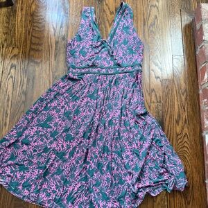 Boden Pink and Blue Sleeveless Sundress